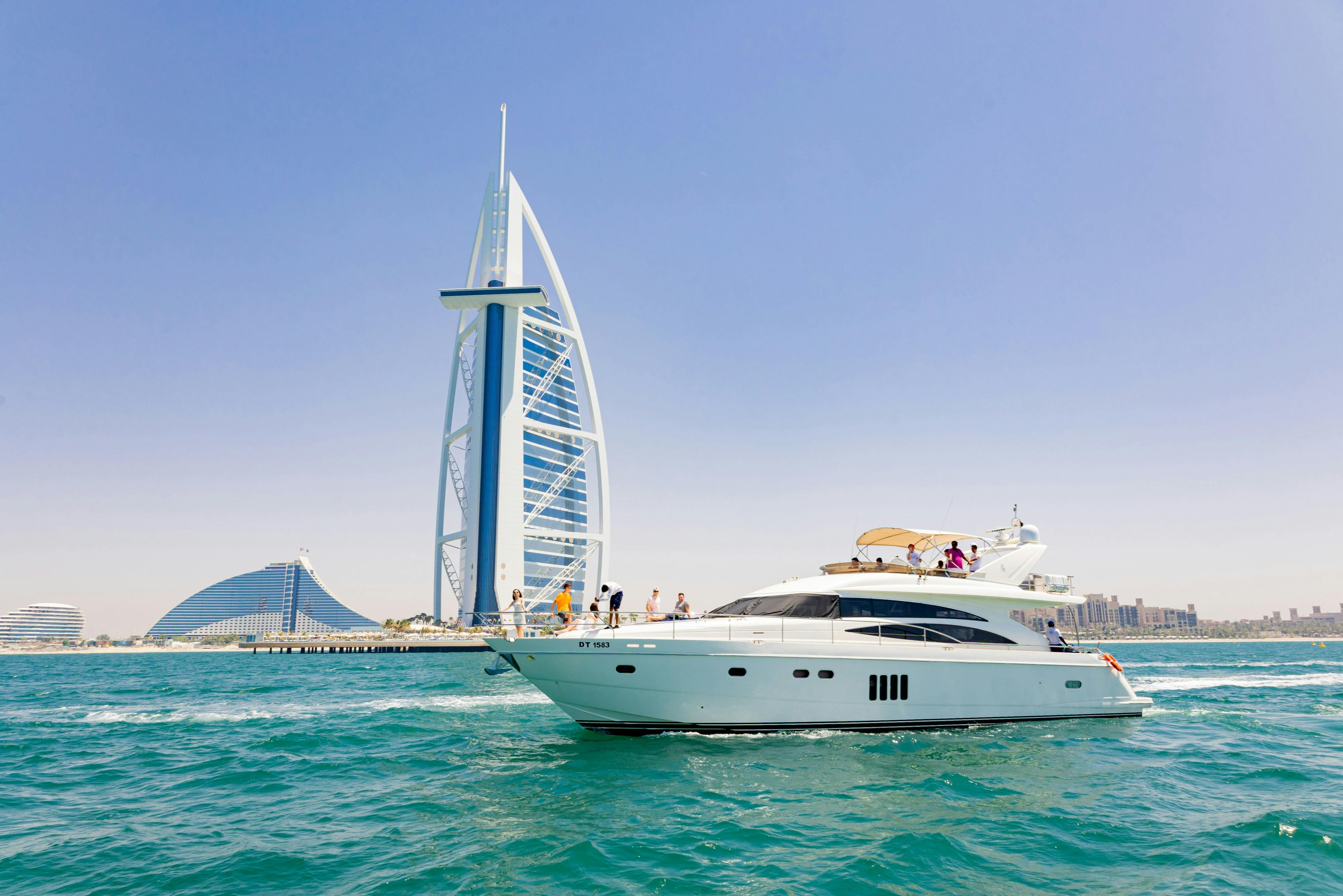 Dubai Harbour: 2-Hr Luxury Yacht Tour with Food & Drinks - Photo 1 of 14